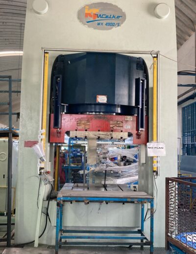 Refurbished hydraulic press for cookware production